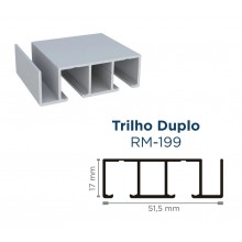 TRILHO ALUMÍNIO ROMETAL RM-199